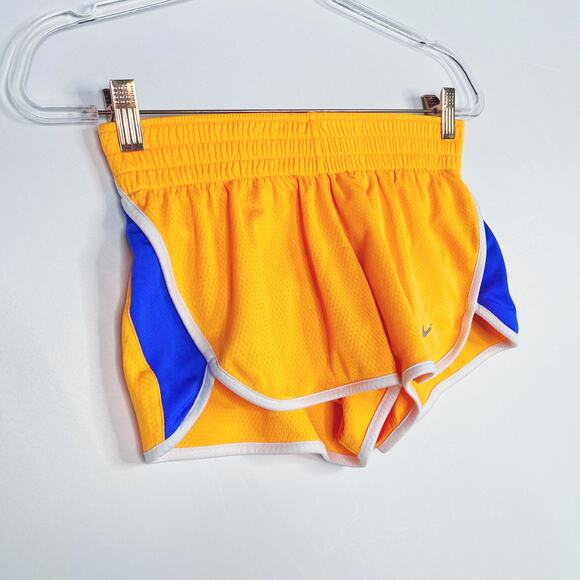 Nike Womens Small S Cool Mesh Training Shorts Electric Orange Workout Liner - Picture 5 of 11